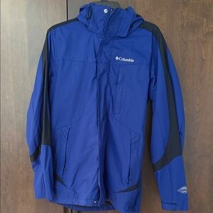 Columbia Royal Blue and Black Hooded Jacket